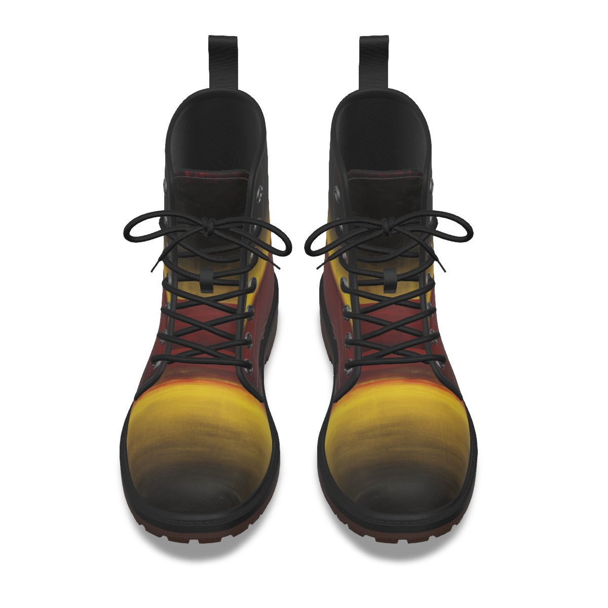Men's PU Martin Boots with Pull Loop Casual Style