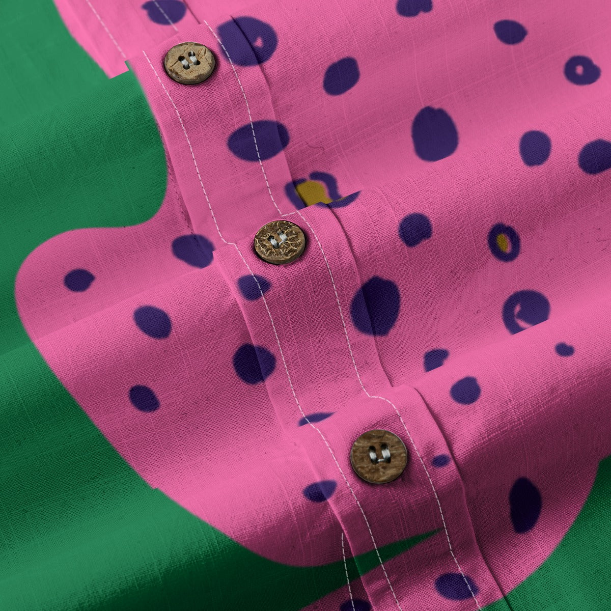 All-Over Print Men's Breathable Cotton Shirt|125GSM