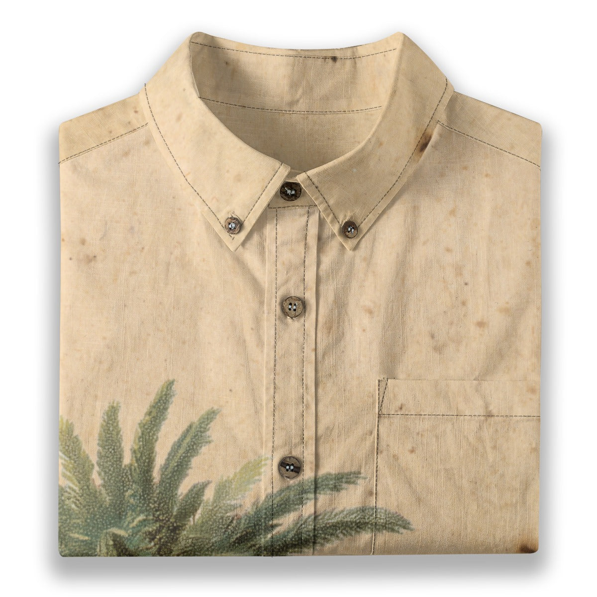 All-Over Print Men's Breathable Cotton Shirt|125GSM