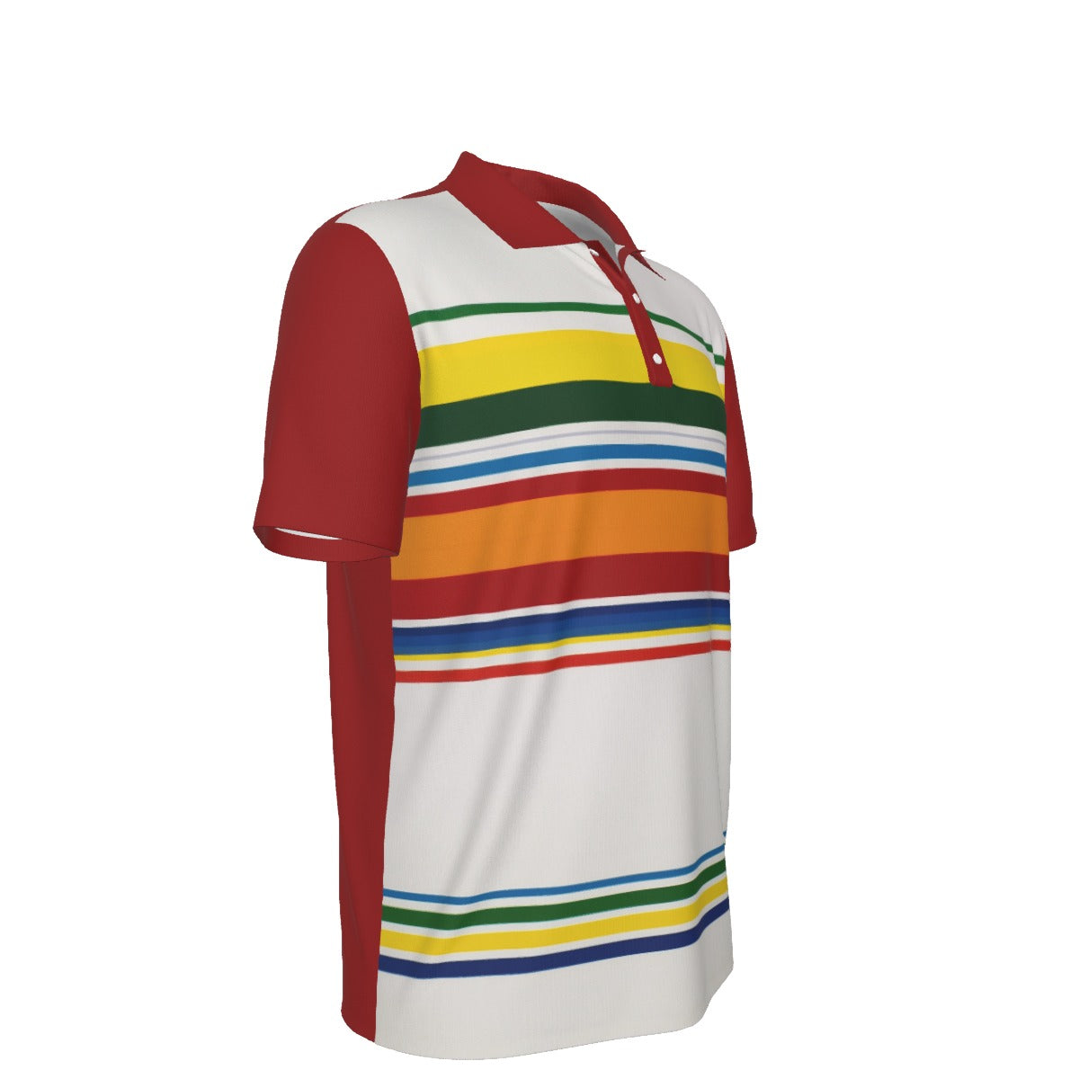 All-Over Print Men's Polo Collar Jersey