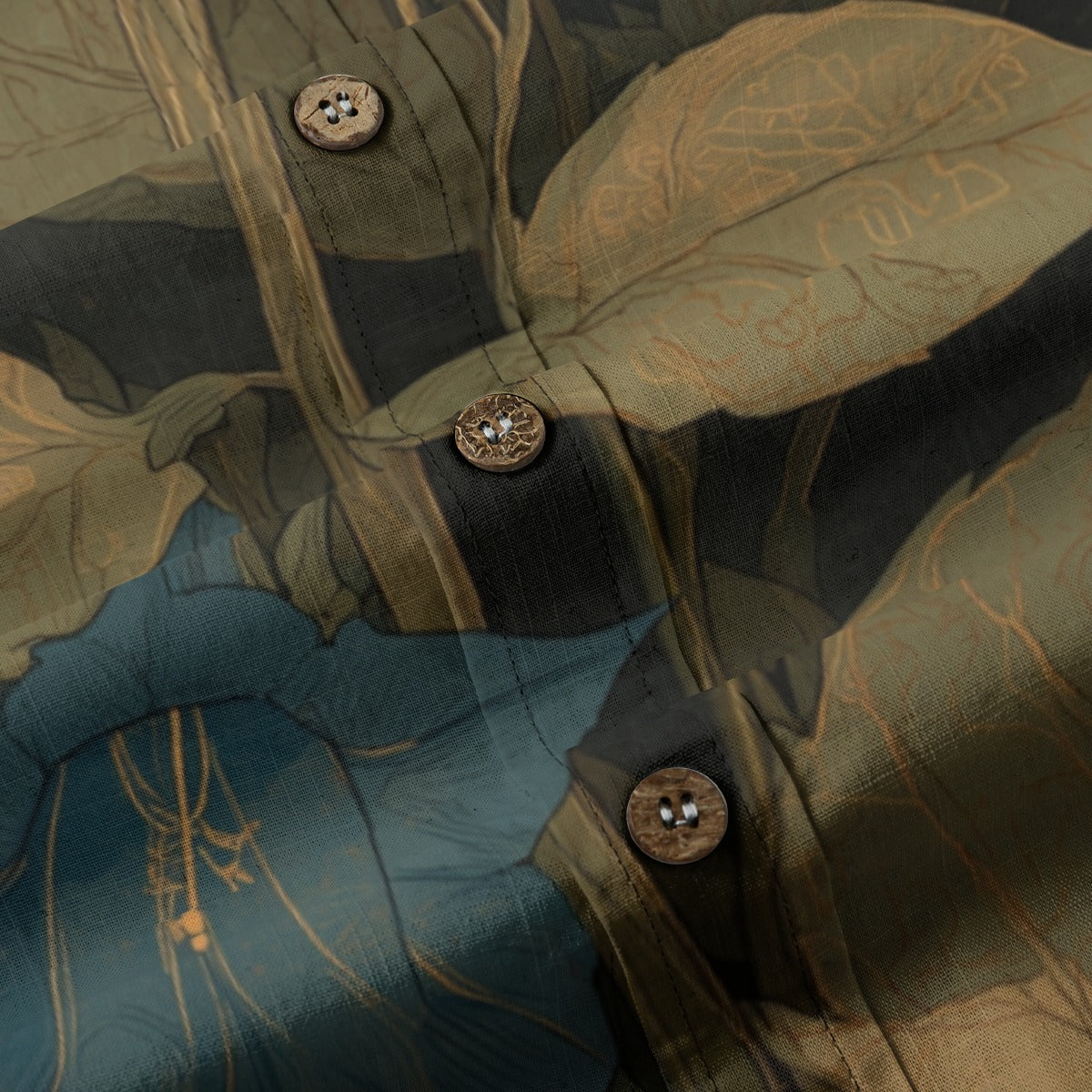 All-Over Print Men's Breathable Cotton Shirt|125GSM