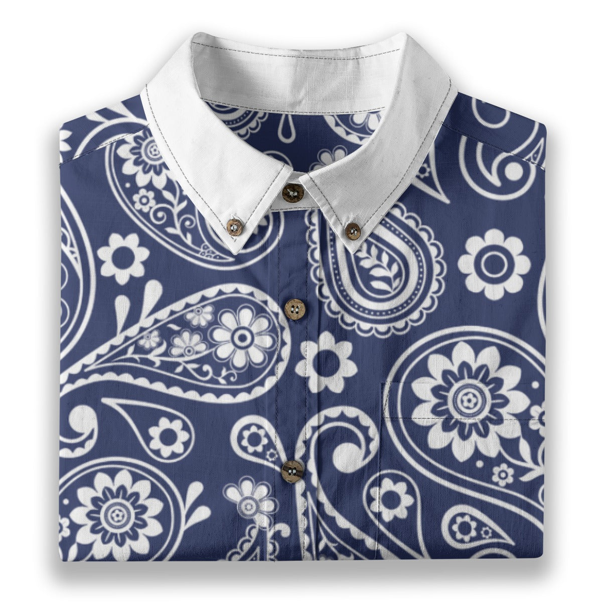 All-Over Print Men's Breathable Cotton Shirt|125GSM