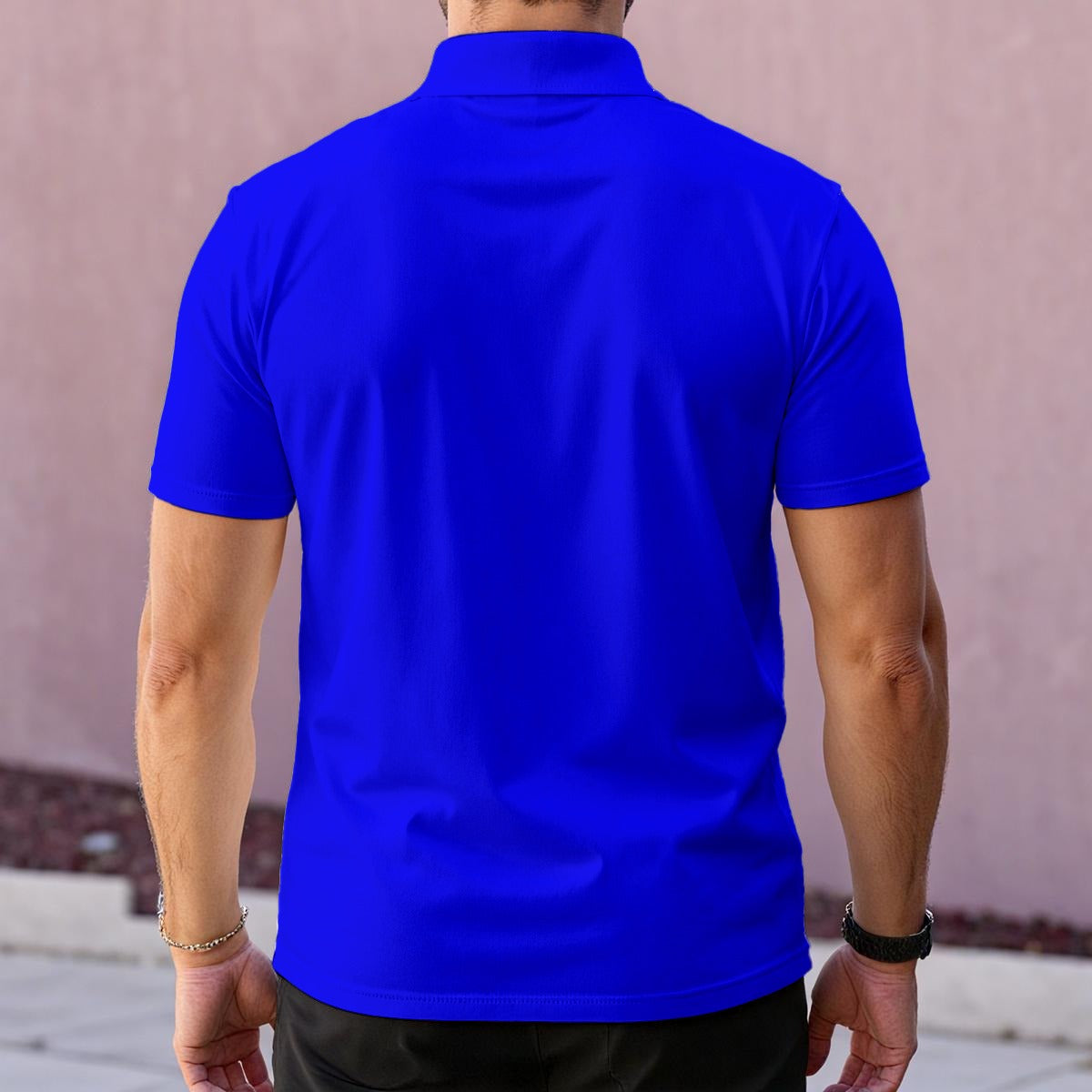 All-Over Print Men's Polo Collar Jersey