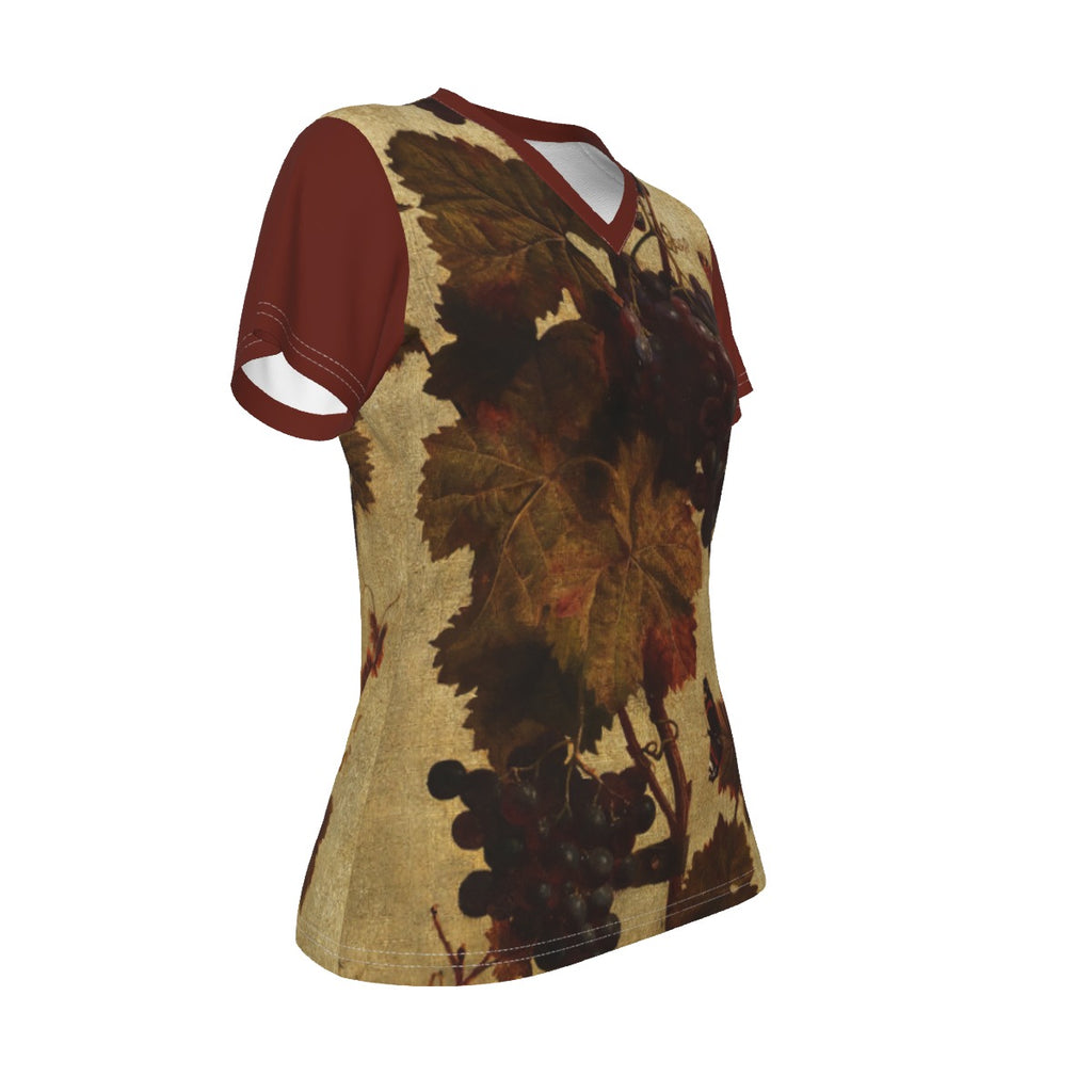 All-Over Print V-neck Women's T-shirt