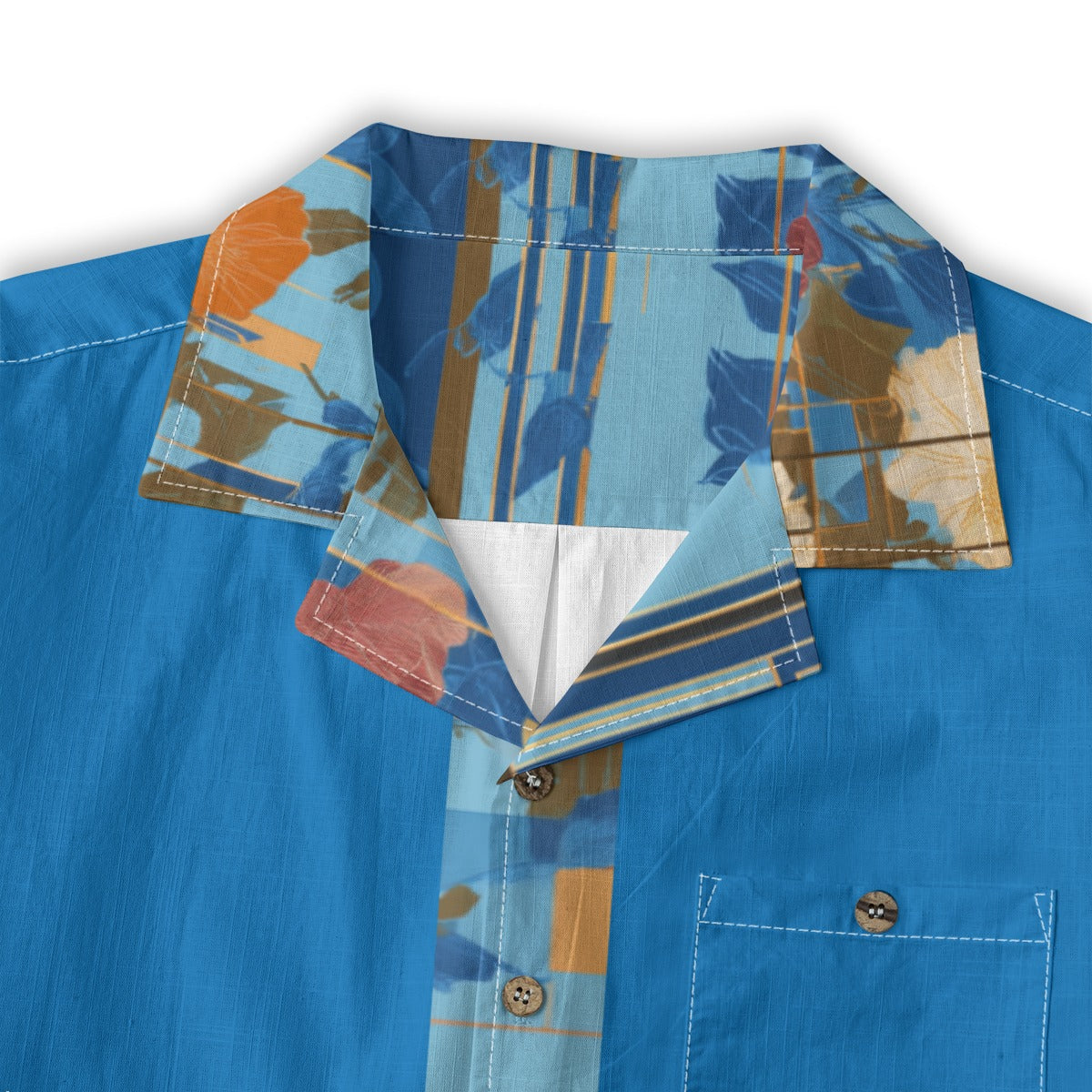 All-Over Print Men's Casual Hawaiian Short Sleeve Shirt | 125GSM Cotton