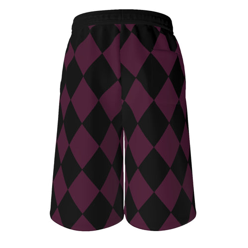 All-Over Print Men's Tether Loose Shorts With Pocket