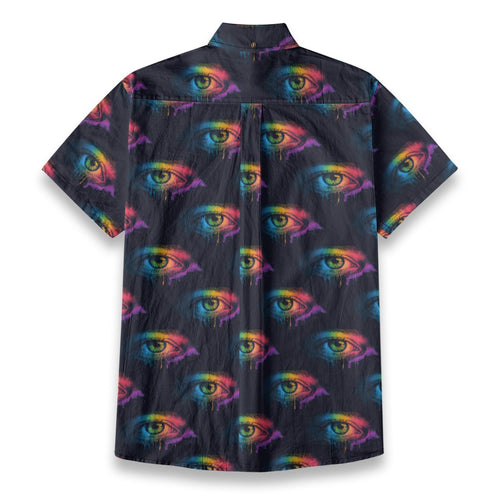 All-Over Print Men's Breathable Cotton Shirt|125GSM