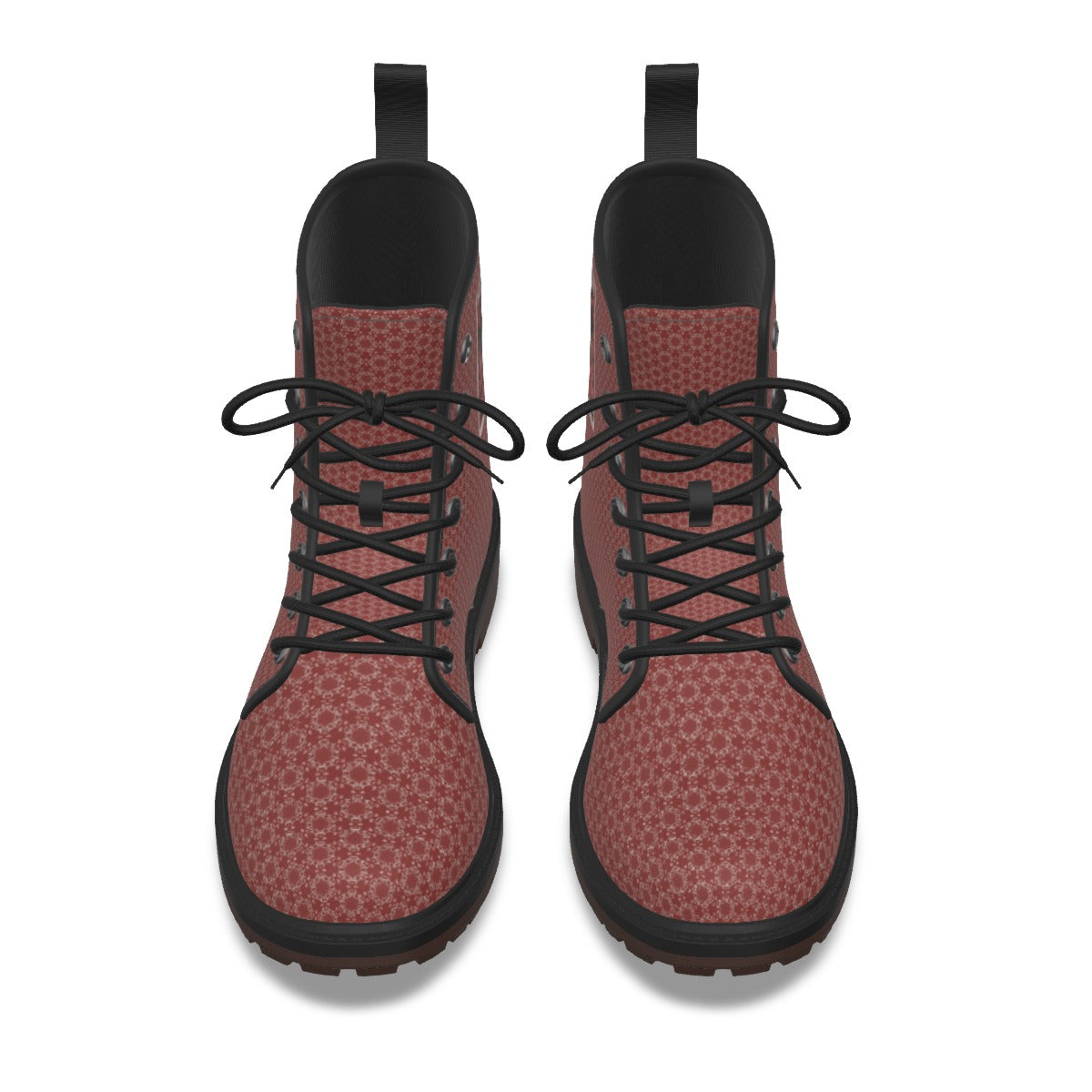 Men's Custom Waterproof PU Leather All-Over Print Boots