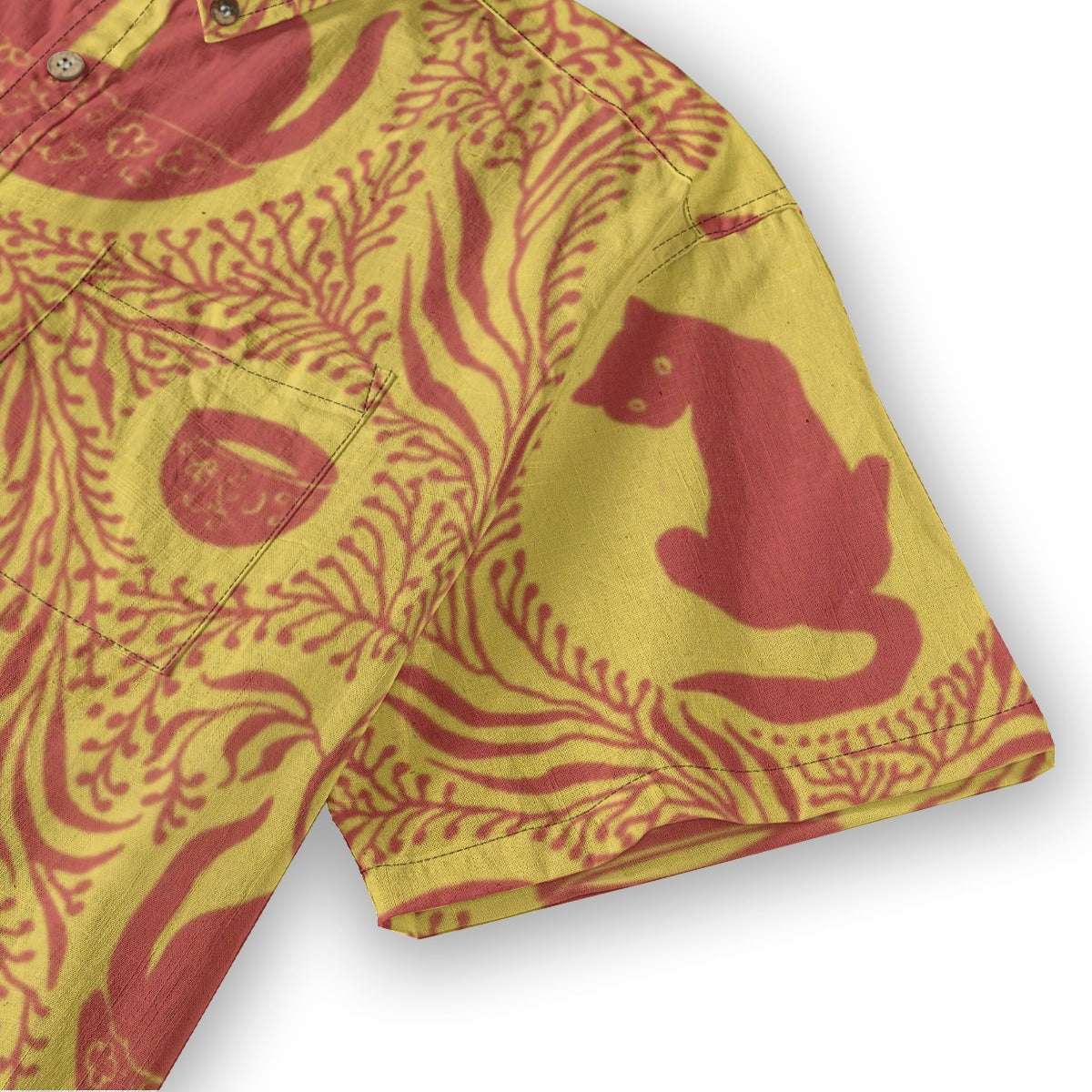 All-Over Print Men's Breathable Cotton Shirt|125GSM
