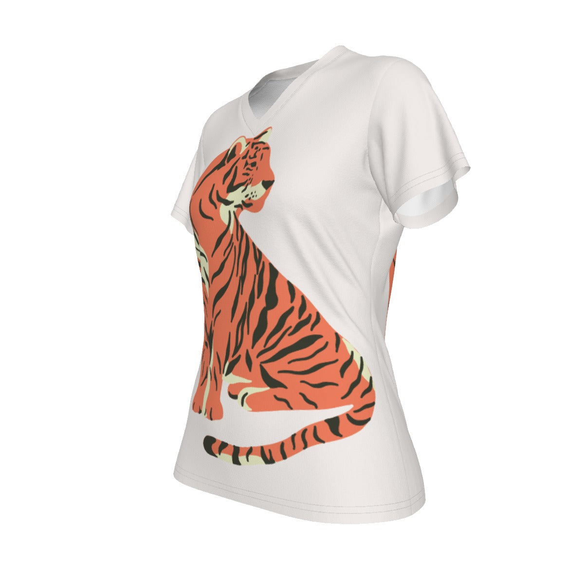 All-Over Print V-neck Women's T-shirt