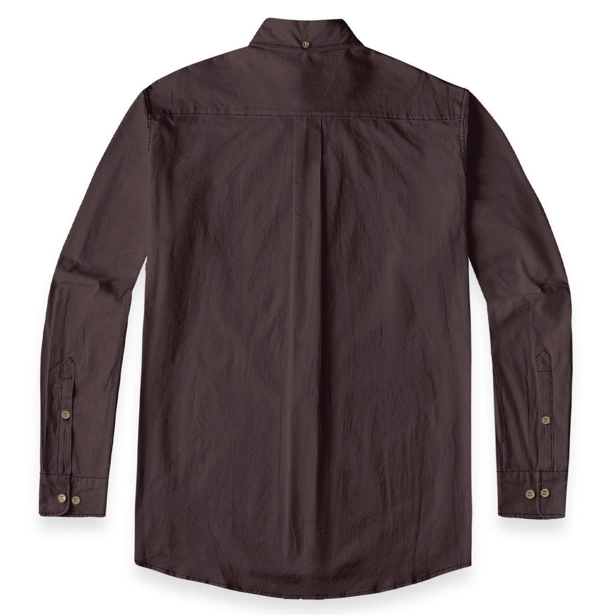 All-Over Print Men's Casual Lapel Long Sleeve Shirt|125GSM Cotton
