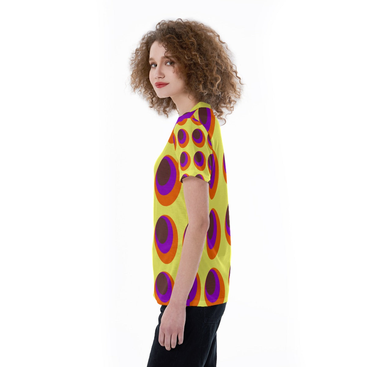 All-Over Print V-neck Women's T-shirt
