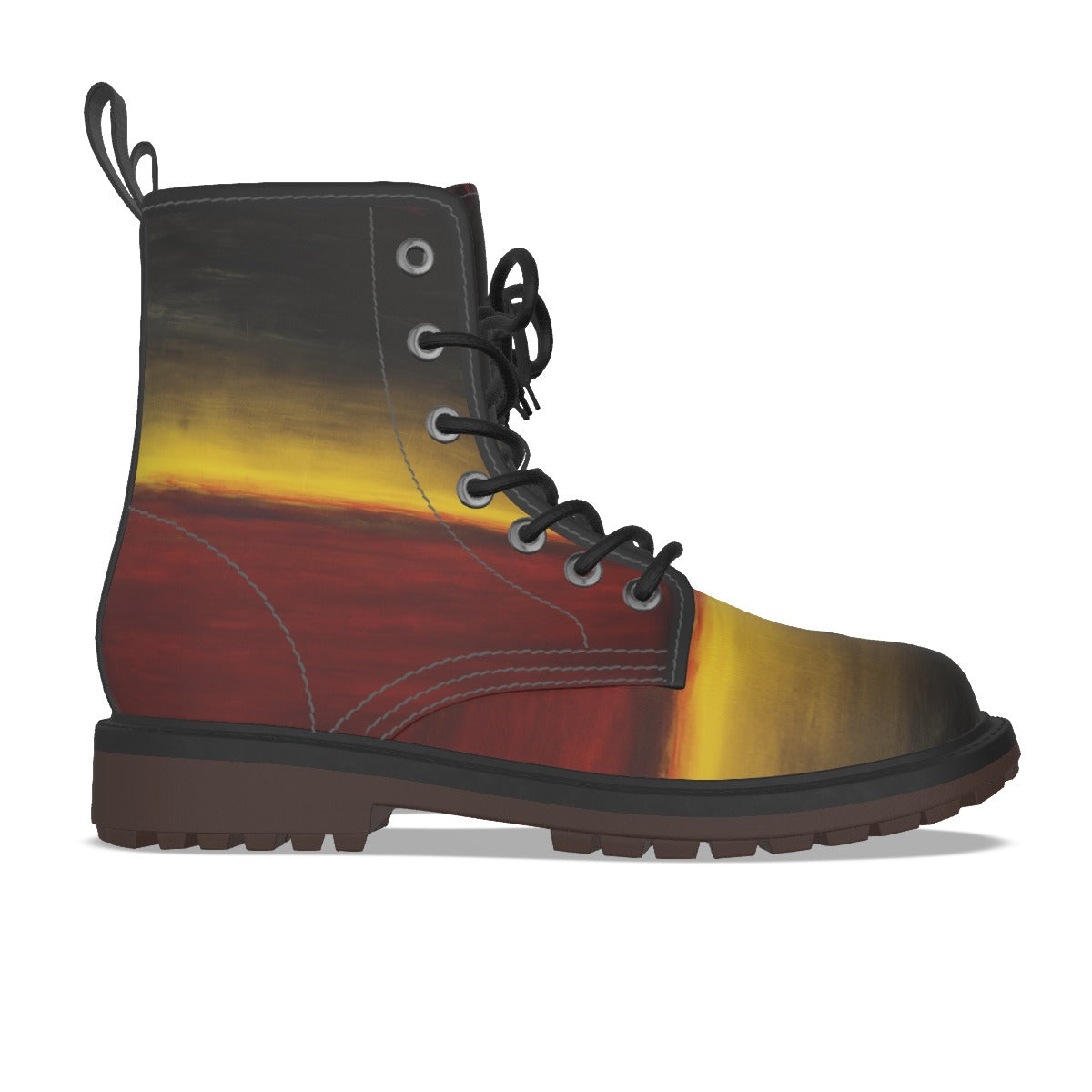 Men's PU Martin Short Boots Pull Loop Casual Outdoor