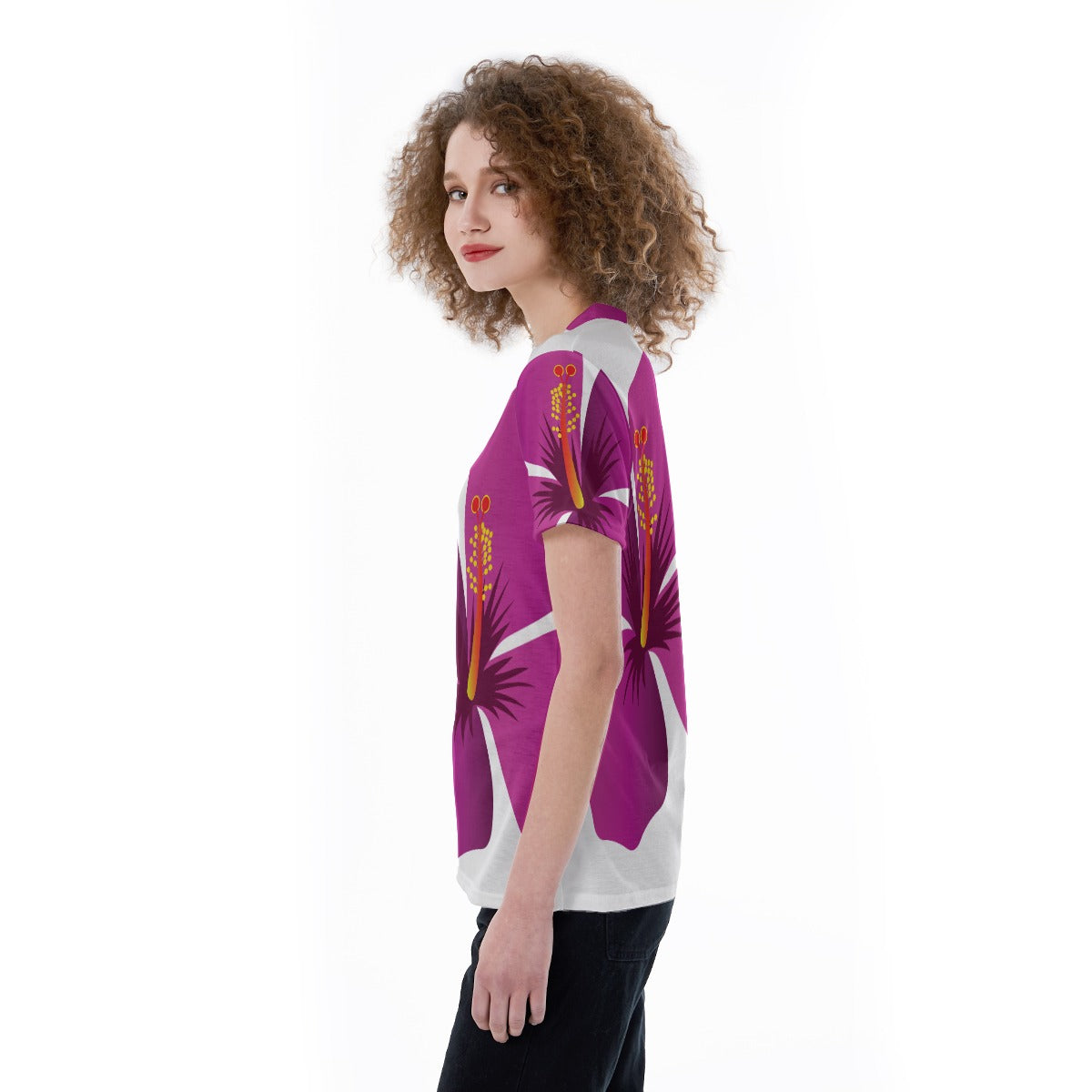 All-Over Print V-neck Women's T-shirt