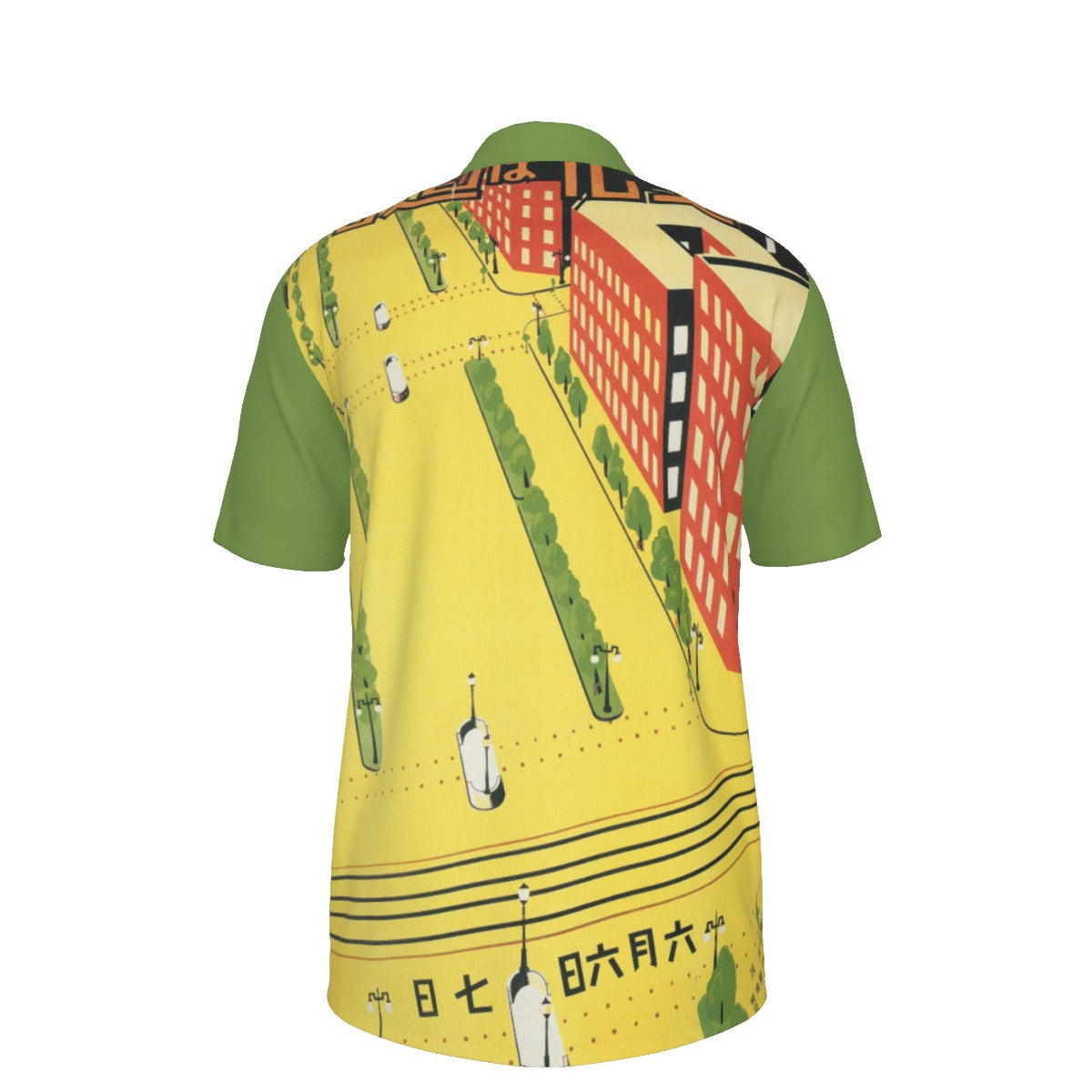 Men's High-Elastic All-Over Print Polo Jersey