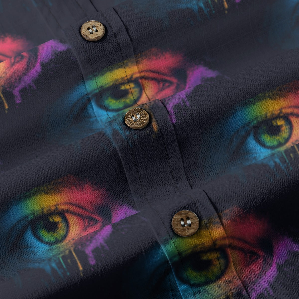 All-Over Print Men's Breathable Cotton Shirt|125GSM