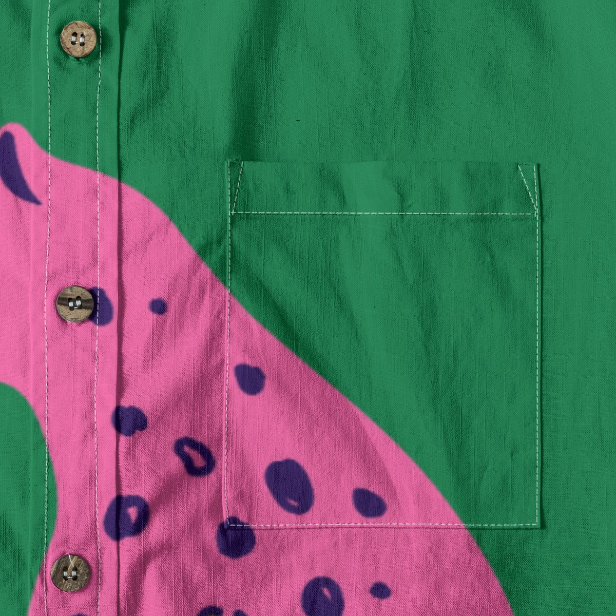 All-Over Print Men's Breathable Cotton Shirt|125GSM