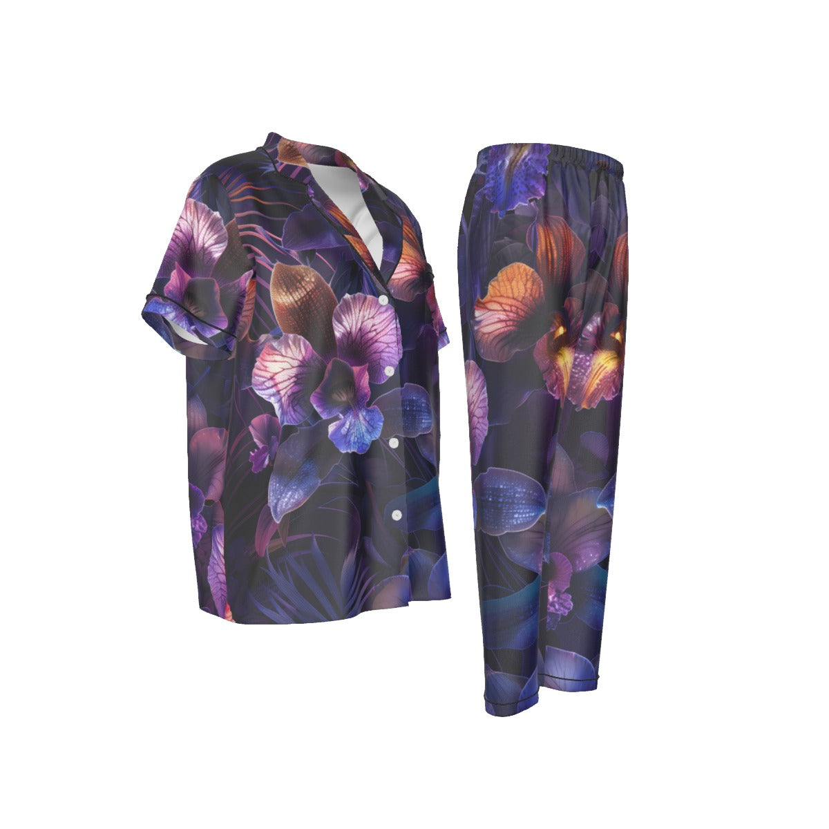 Custom Women's Satin All-Over Print Pajama Set