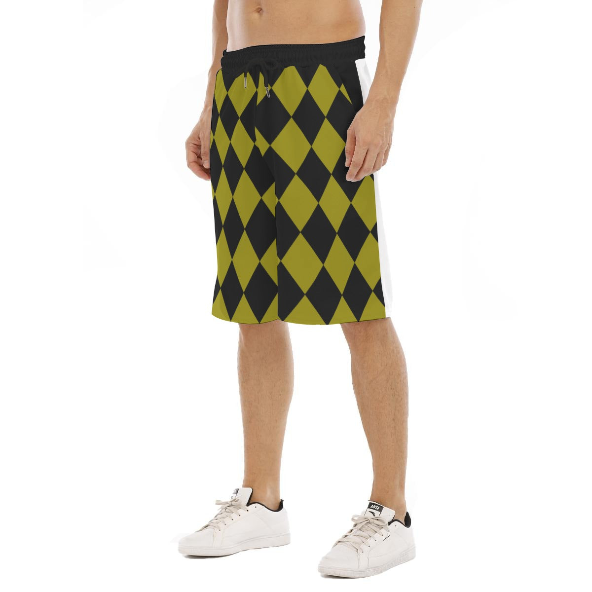 All-Over Print Men's Tether Loose Shorts With Pocket