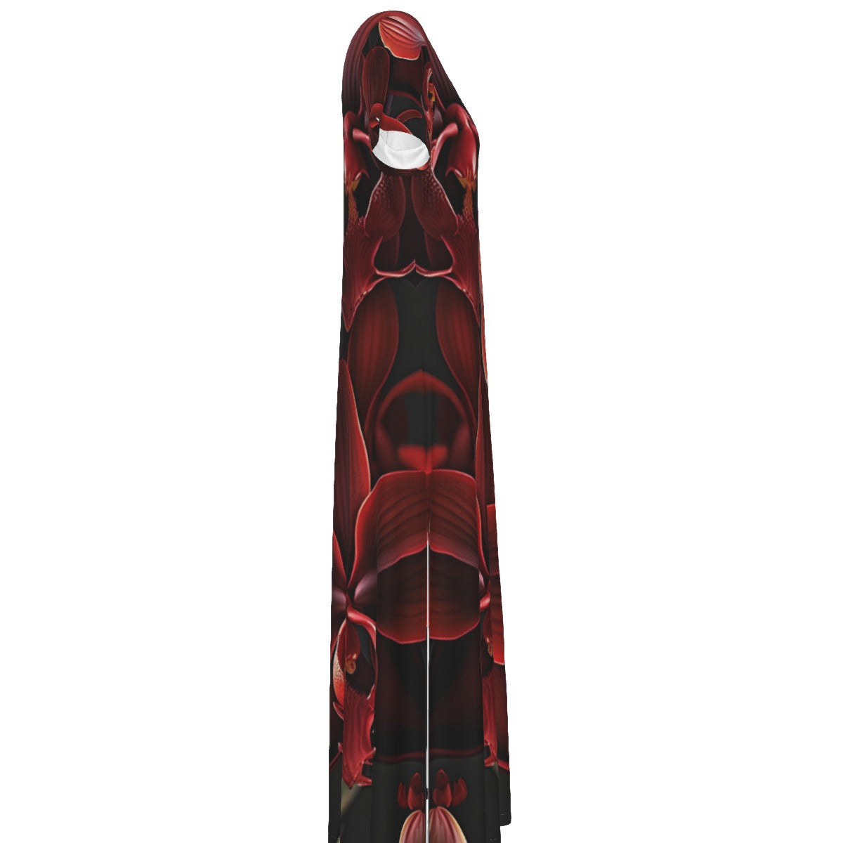 All-Over Print Women's V-neck Dress With Side Slit