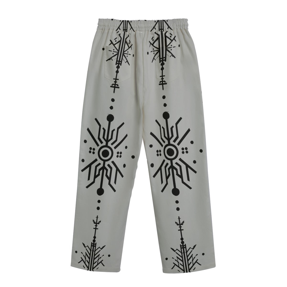 All-Over Print Unisex Straight Casual Pants | 245GSM Cotton