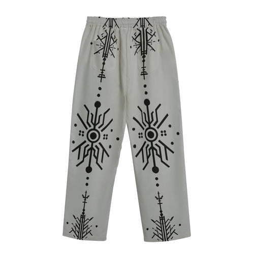 All-Over Print Unisex Straight Casual Pants | 245GSM Cotton