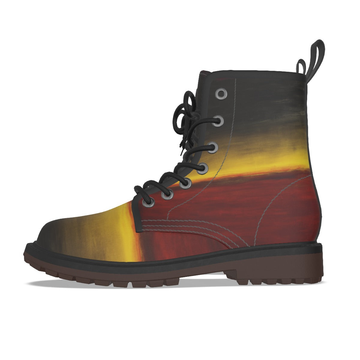 Men's PU Martin Short Boots Pull Loop Casual Outdoor