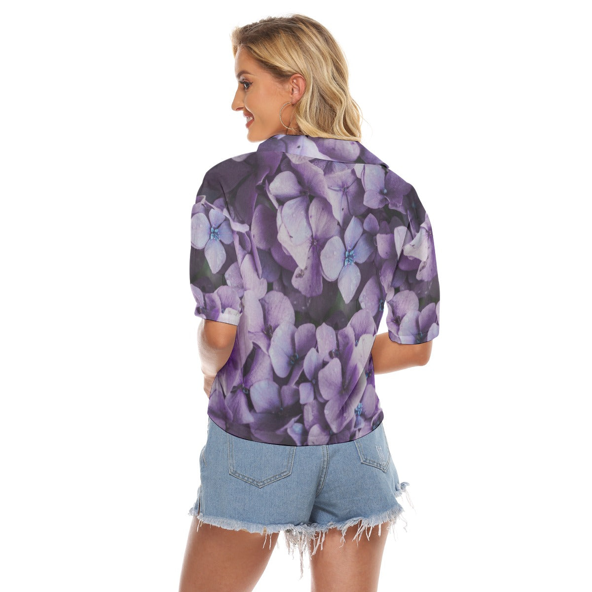 All-Over Print Women's V-neck Shirts