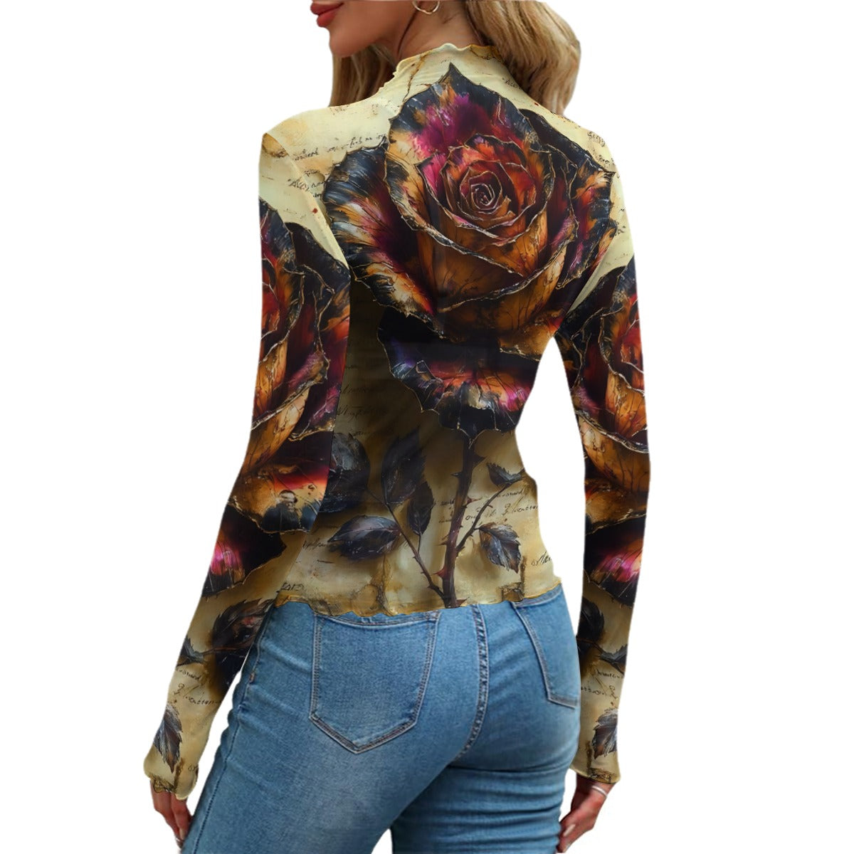 All-Over Print Women's Mesh T-shirt