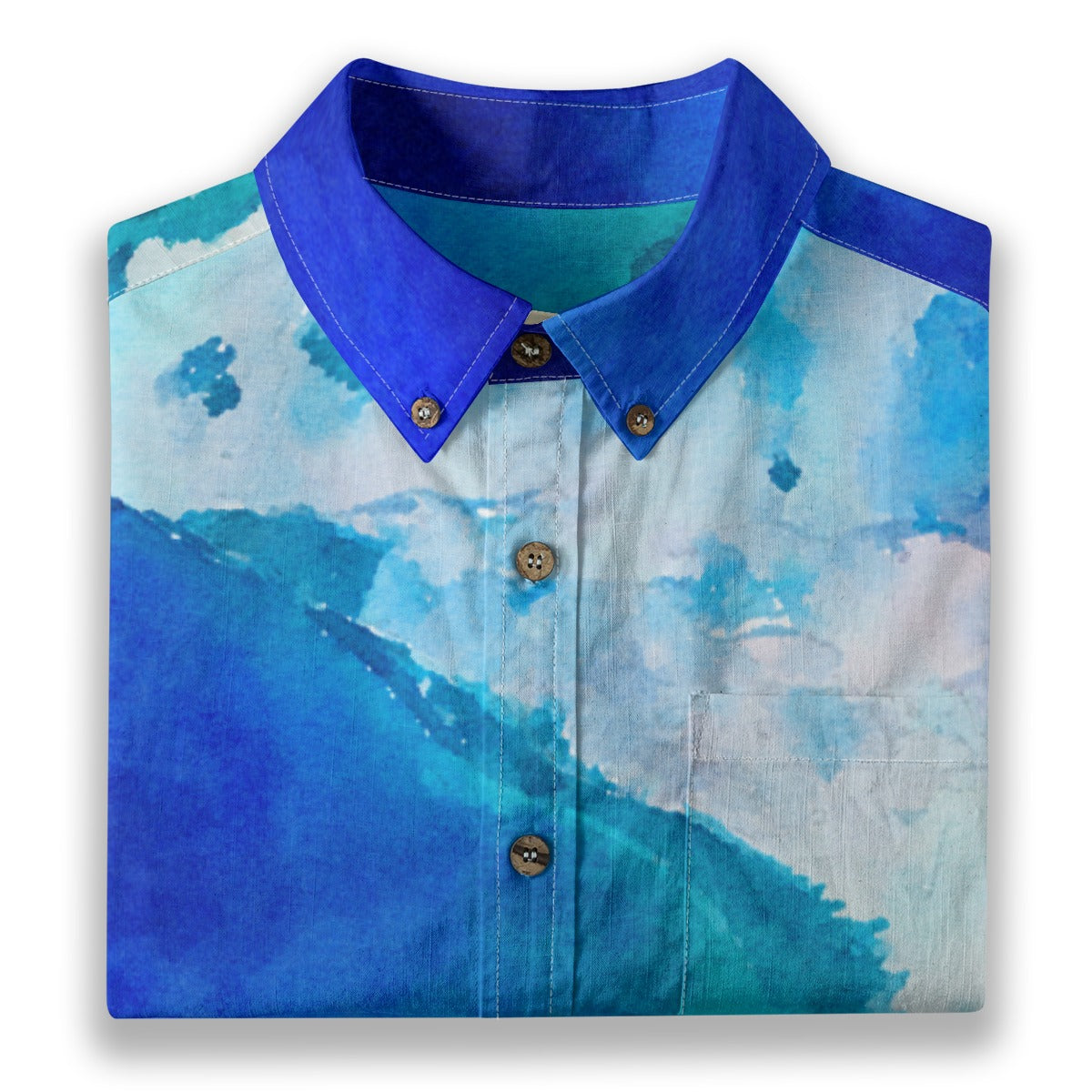 All-Over Print Men's Breathable Cotton Shirt|125GSM
