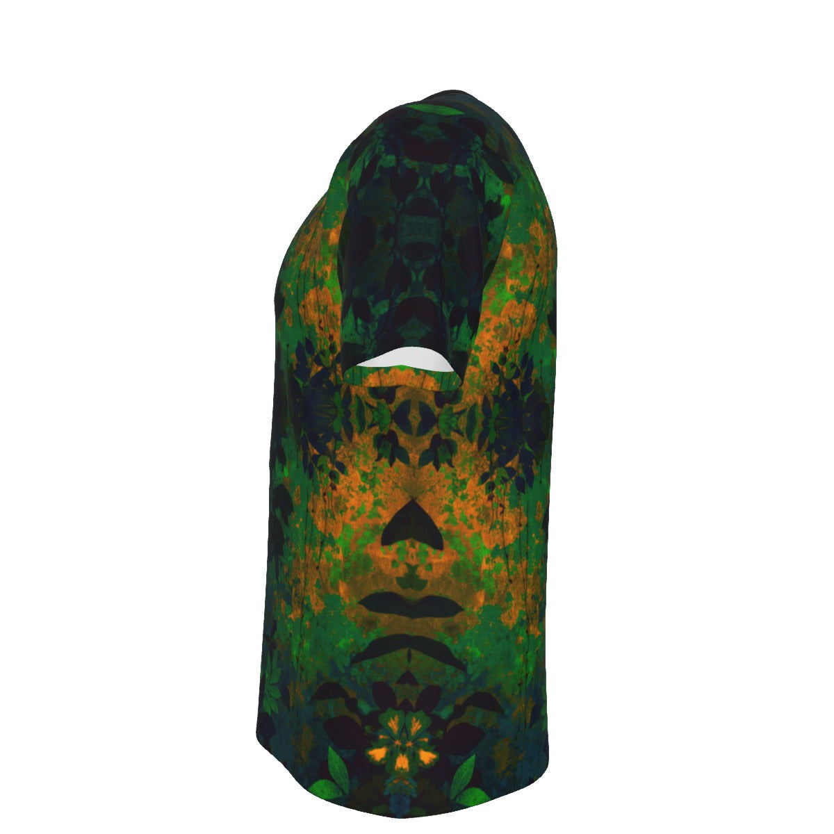 Dark Forest Camo Abstract Kaleidoscope Cotton Tee