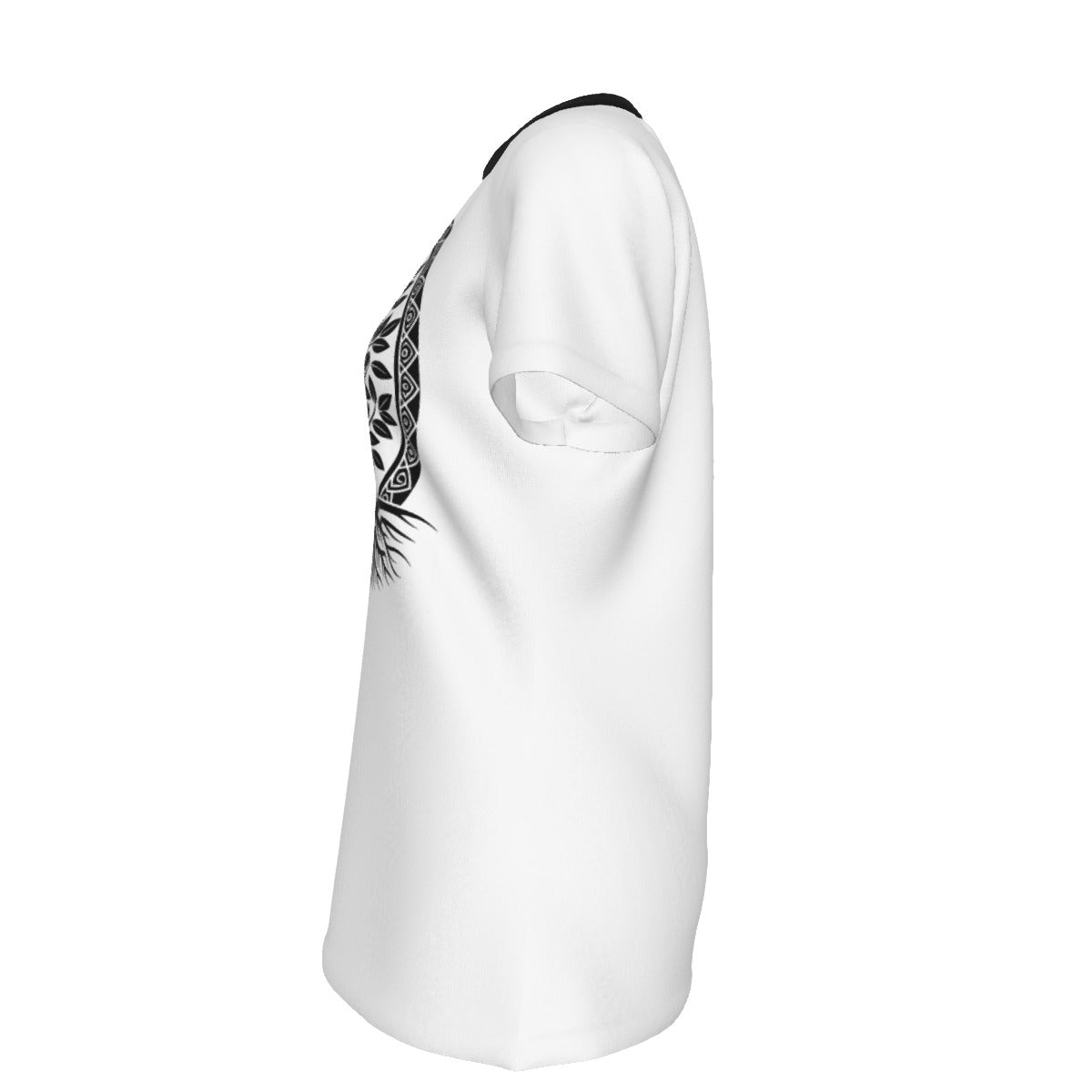 All-Over Print Women's Round Neck T-Shirt | 190GSM Cotton