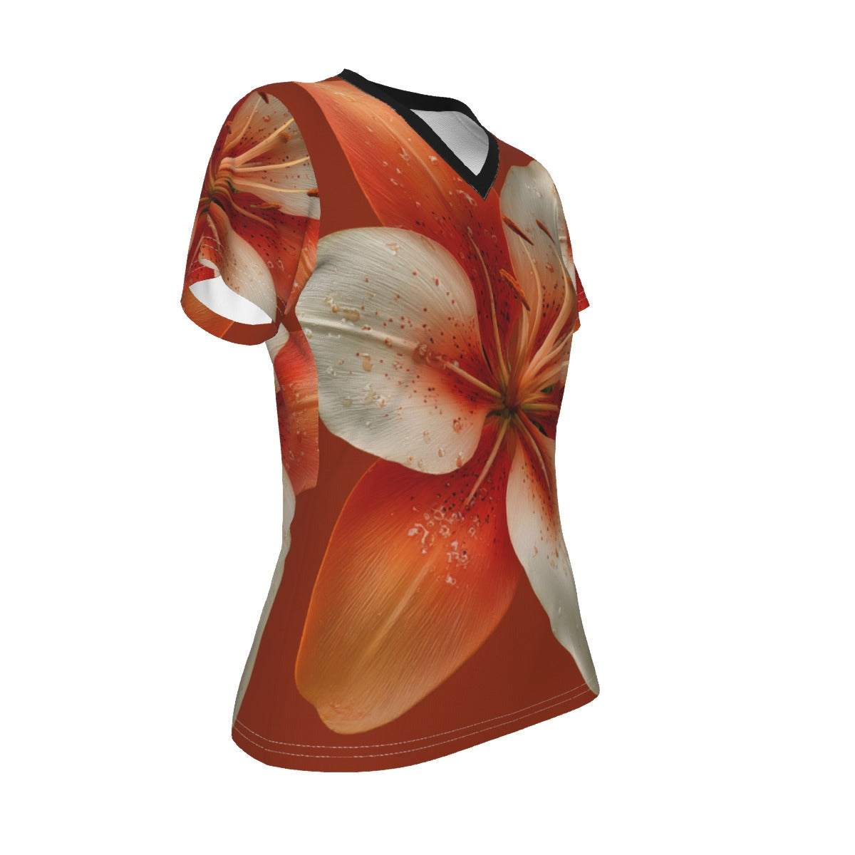 Women's Soft V-Neck Summer Jersey Top