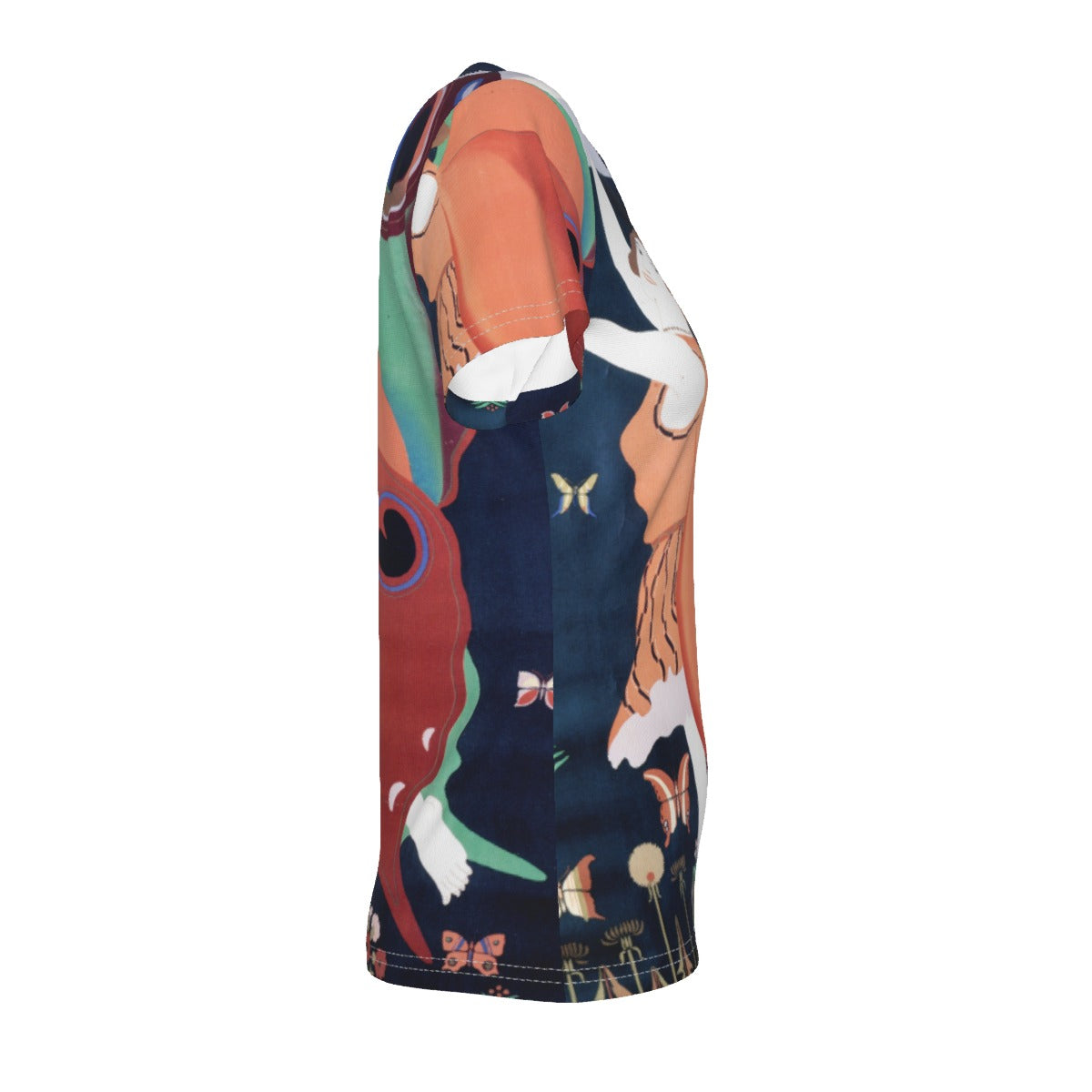 All-Over Print V-neck Women's T-shirt
