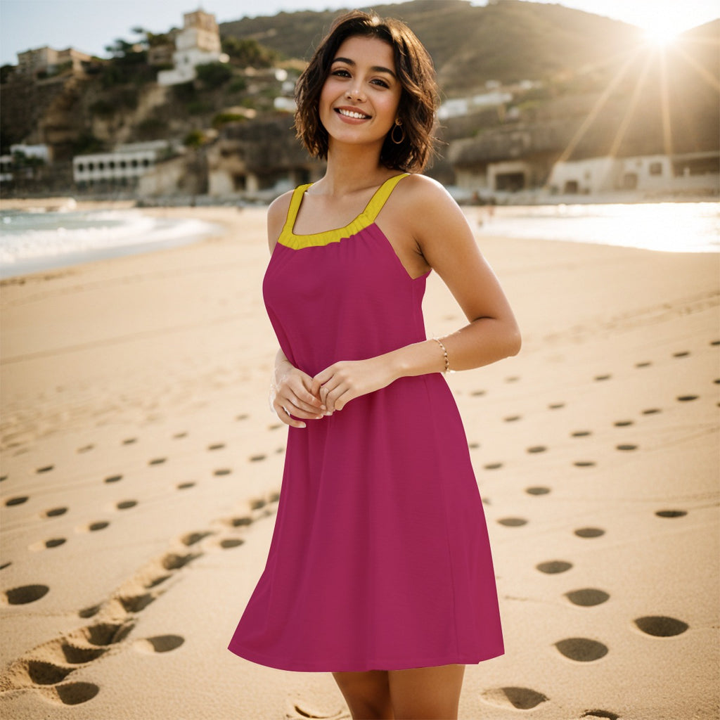All-Over Print Women's Sleeveless Cami Dress