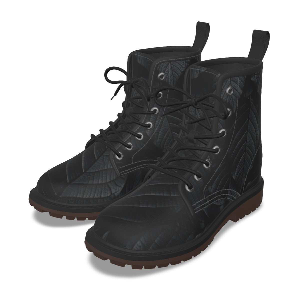 Custom Men's All-Over Print PU Leather Martin Boots