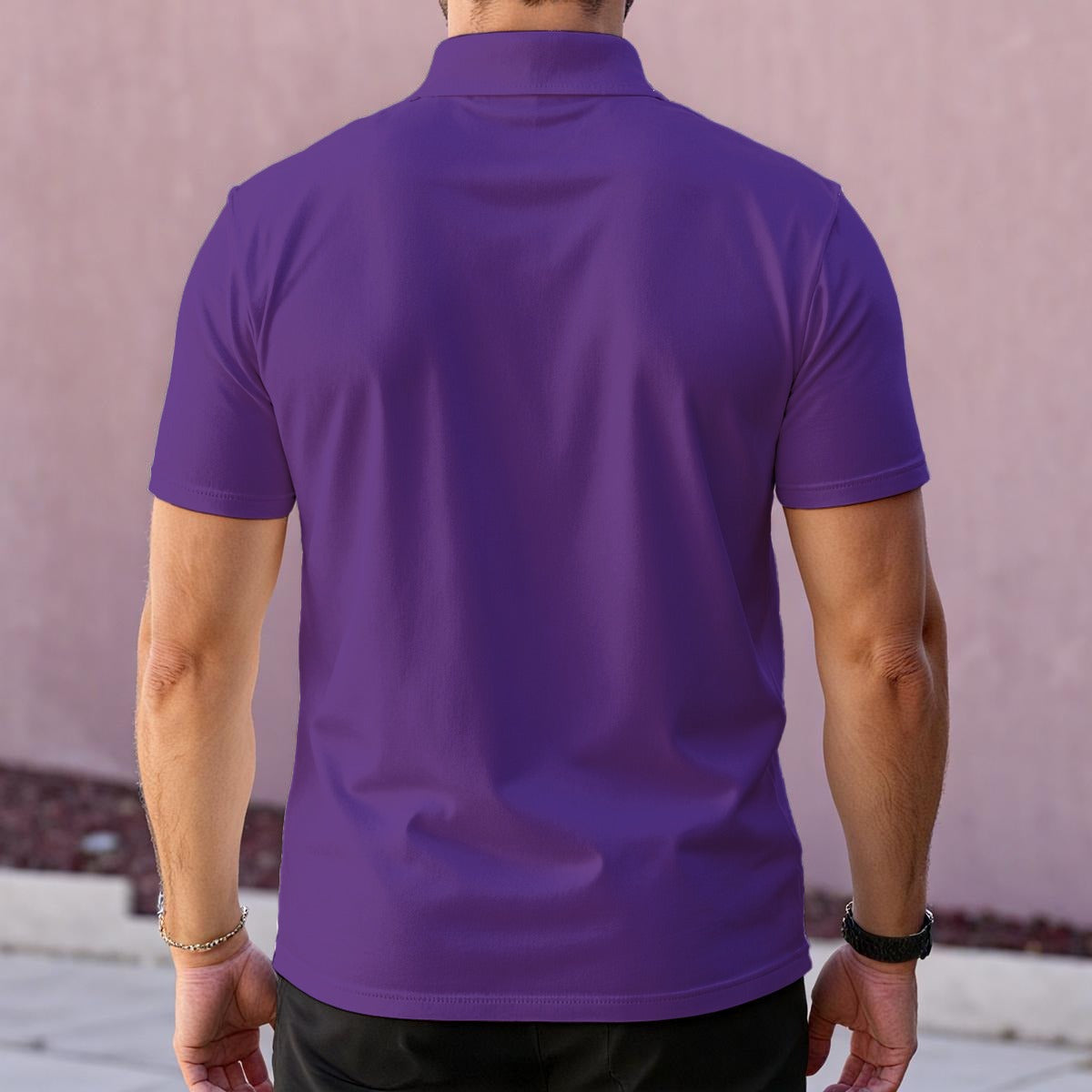 All-Over Print Men's Polo Collar Jersey