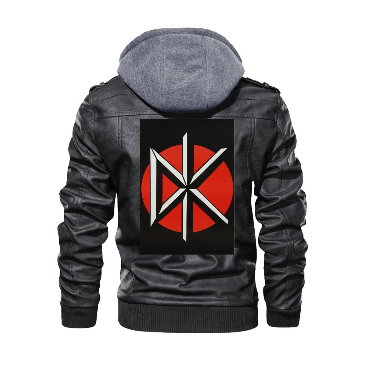 Men's Zip Leather Jacket |DTF