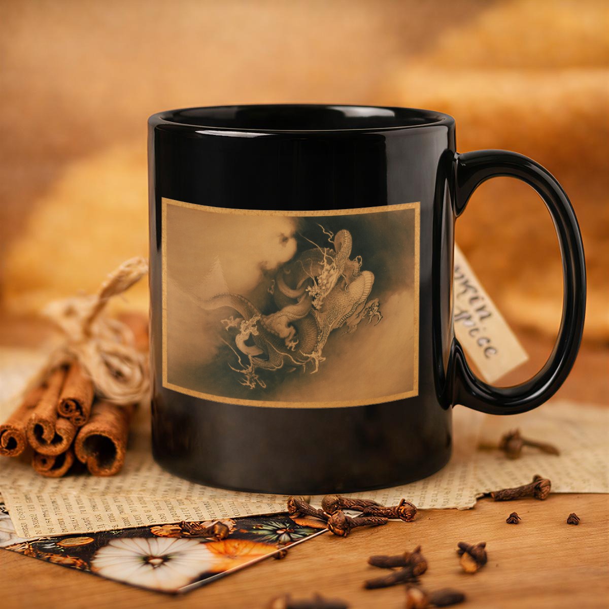 Custom Personalized 11oz Black Ceramic Coffee Tea Mug