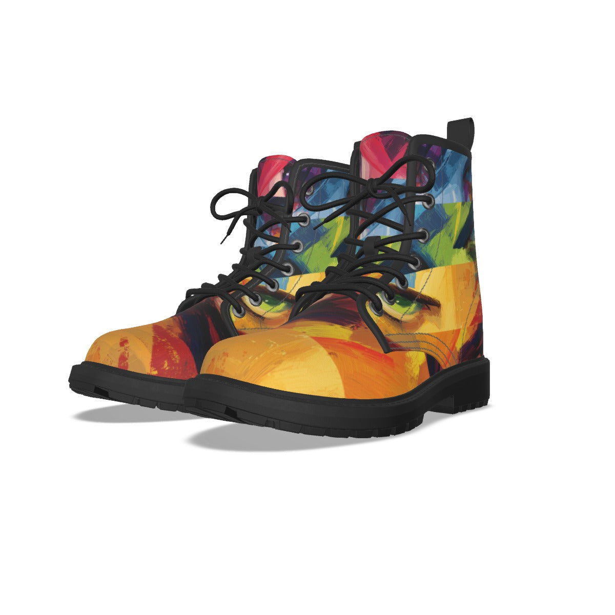 Custom Women's Martin Boots Black Sole Short Boot