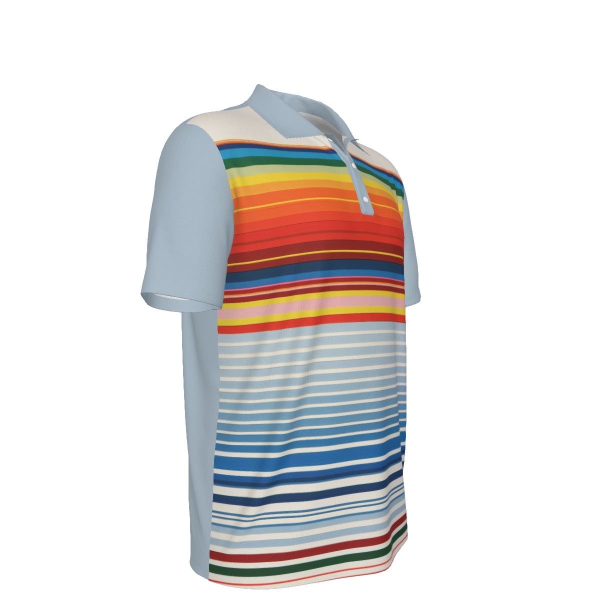 All-Over Print Men's Polo Collar Jersey