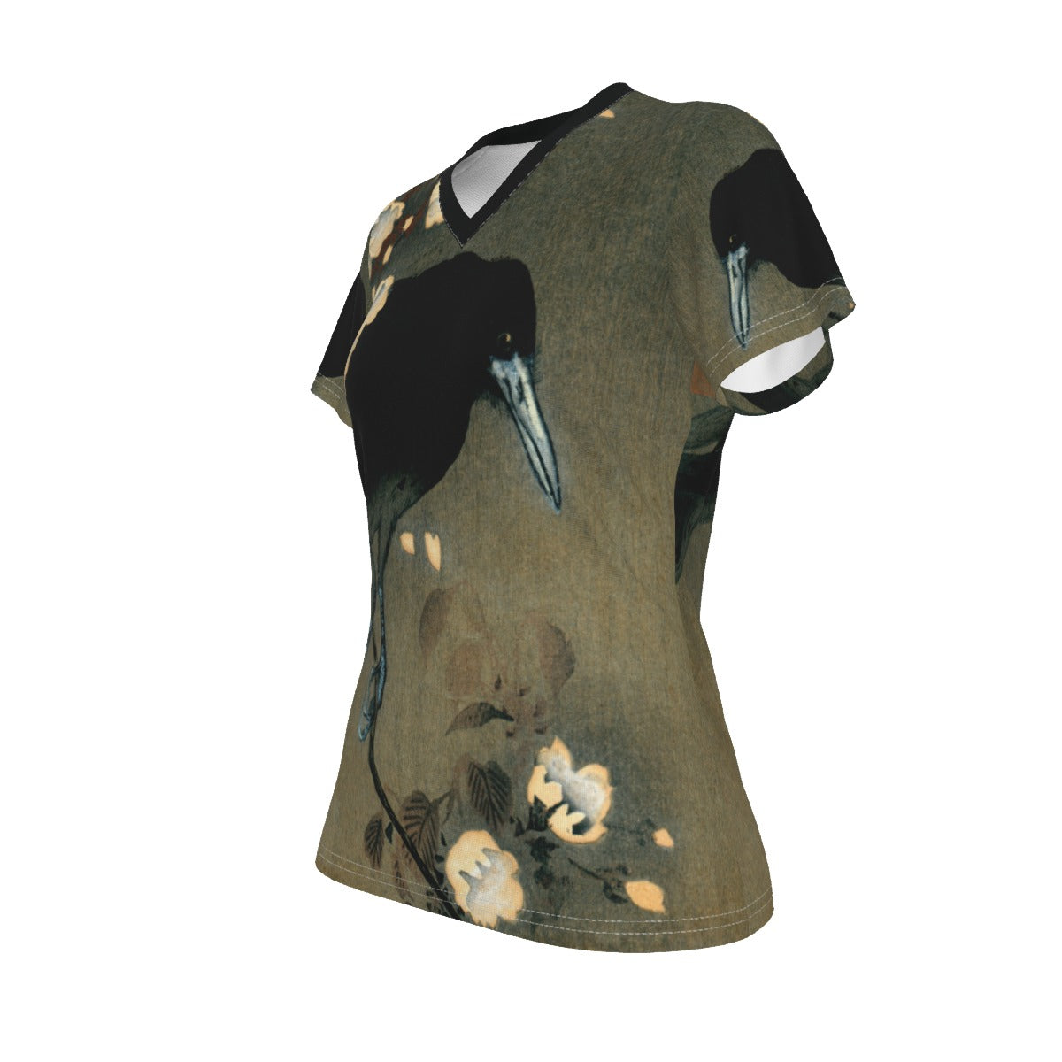 All-Over Print V-neck Women's T-shirt