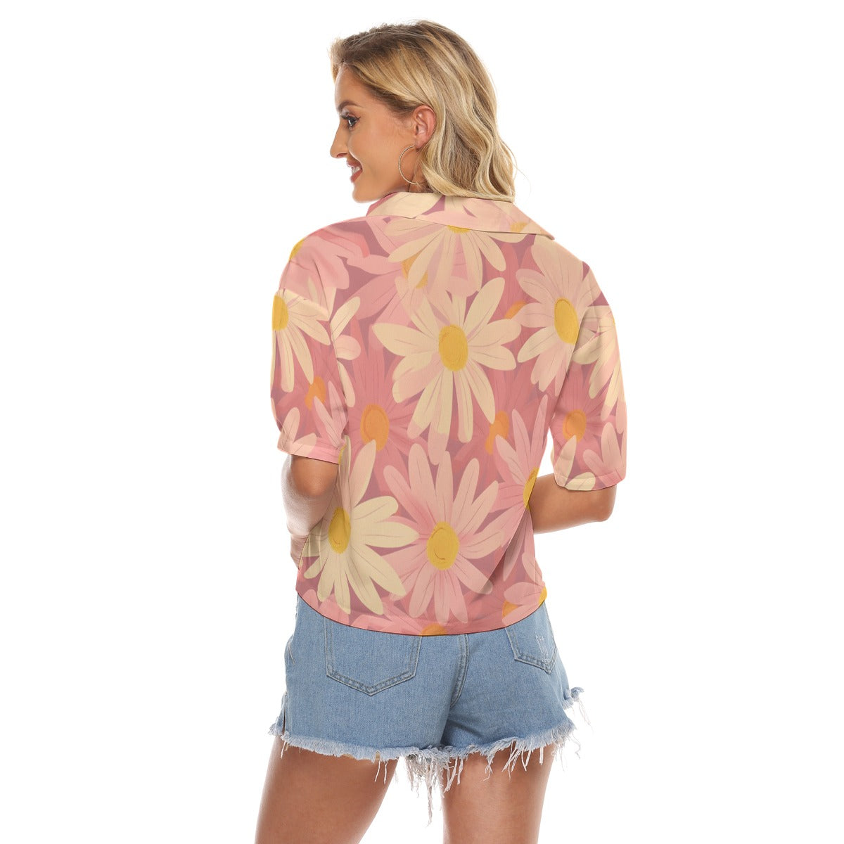 All-Over Print Women's V-neck Shirts