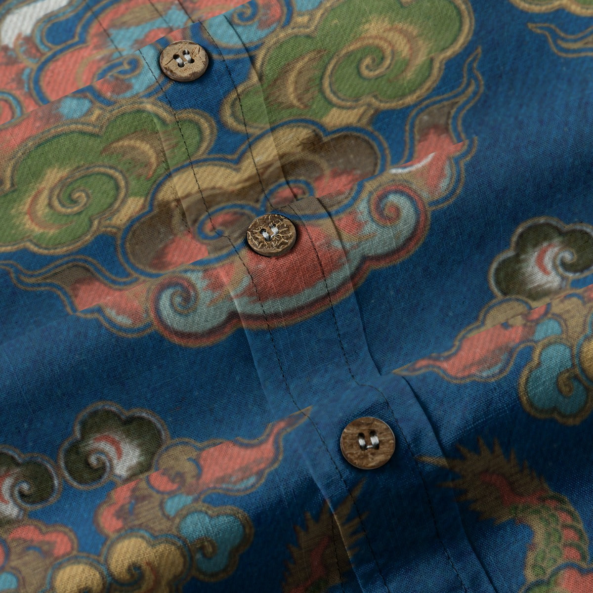 All-Over Print Men's Breathable Cotton Shirt|125GSM