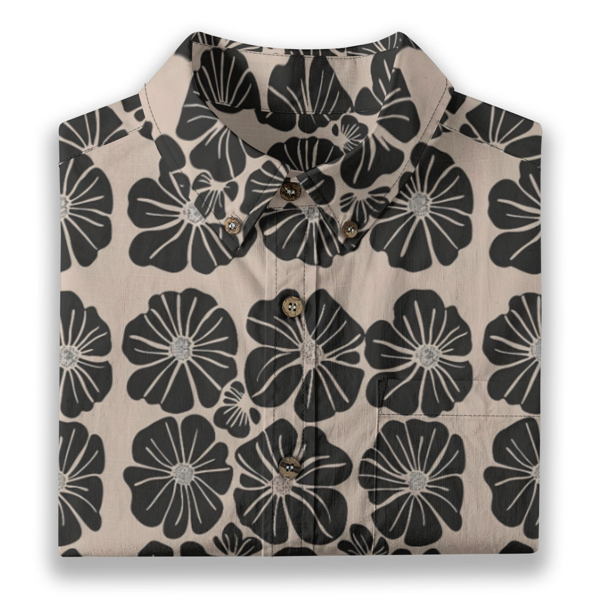 All-Over Print Men's Breathable Cotton Shirt|125GSM