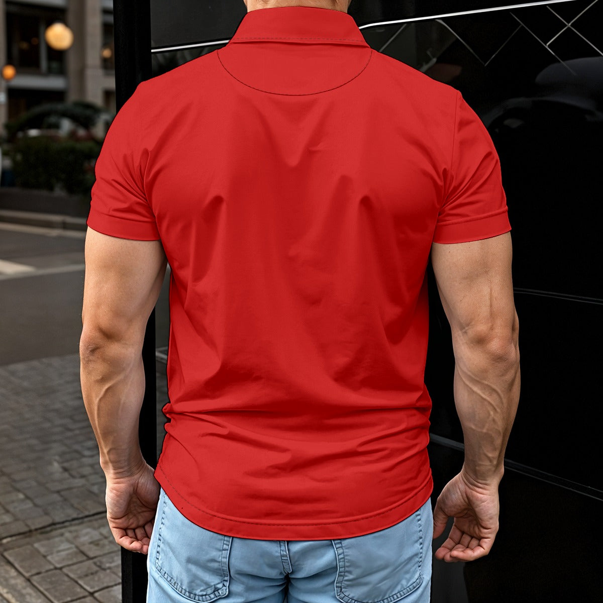 All-Over Print Men's Polo Shirt