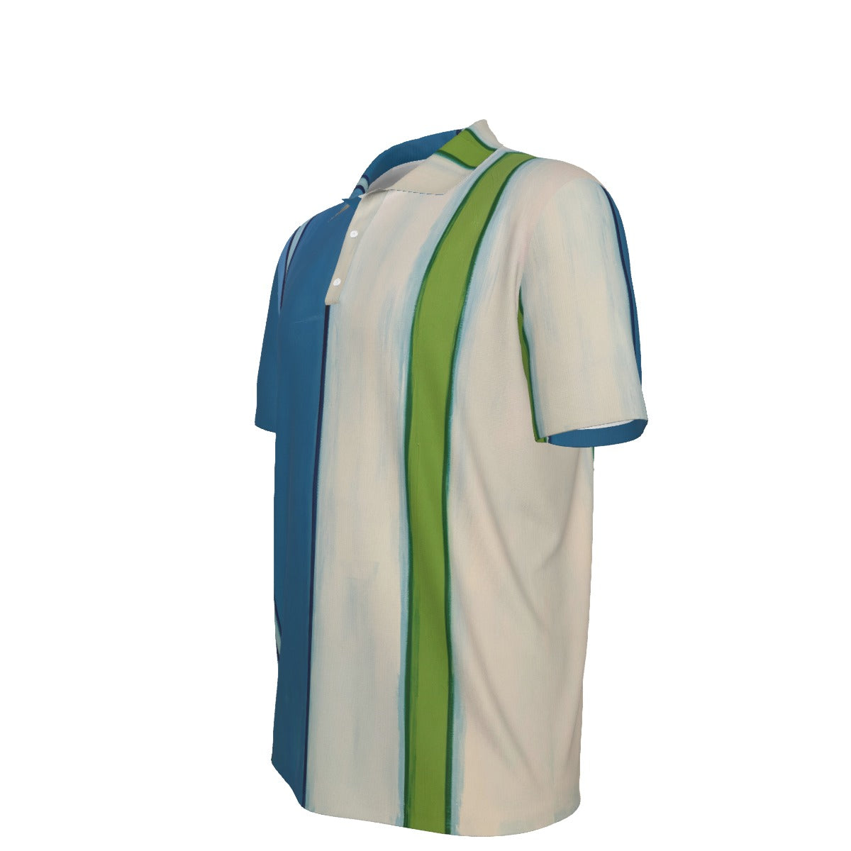 All-Over Print Men's Polo Collar Jersey