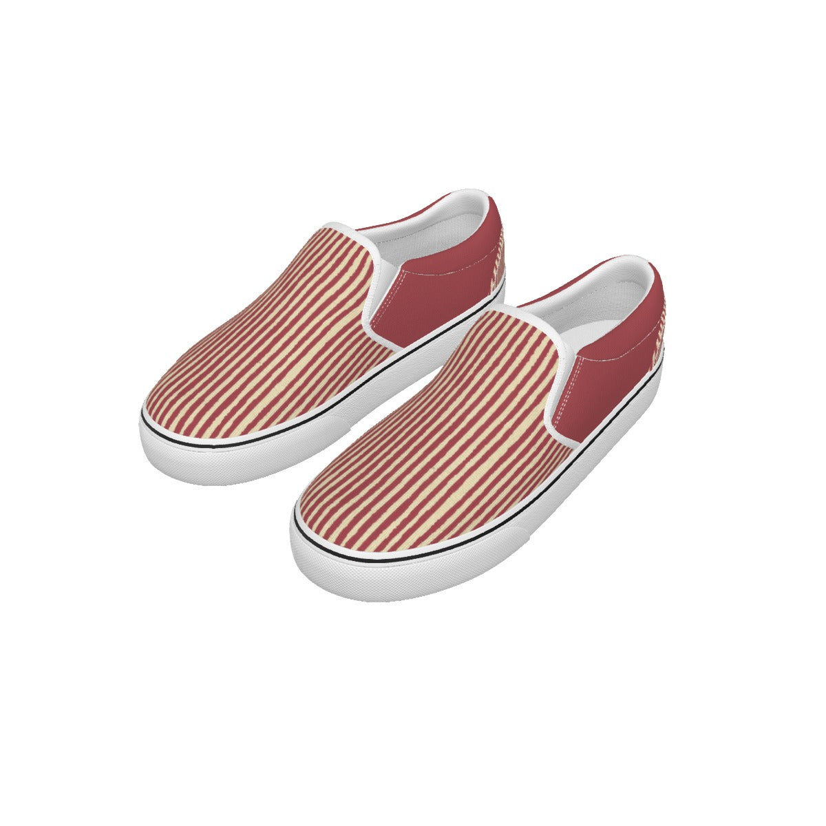 Custom Men's Canvas Slip On Sneakers Breathable Shoes
