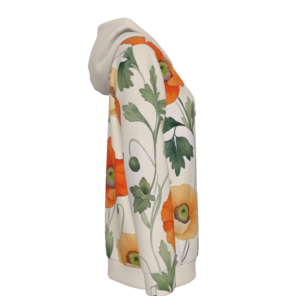 All-Over Print Women's Pullover Hoodie With Drawstring-flowers