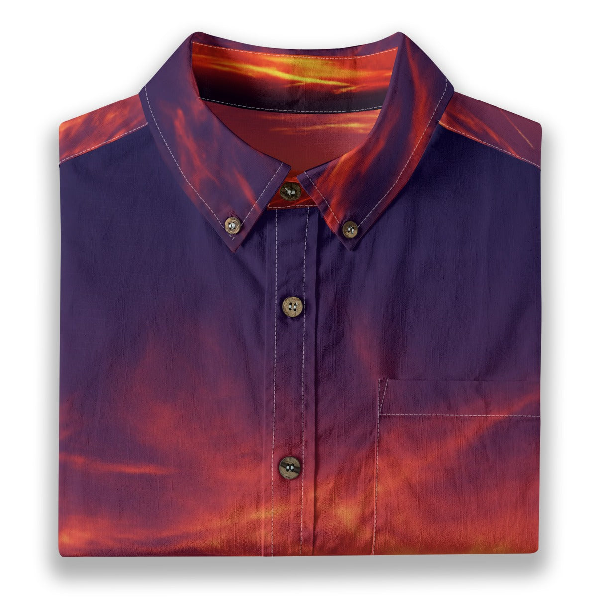 All-Over Print Men's Breathable Cotton Shirt|125GSM
